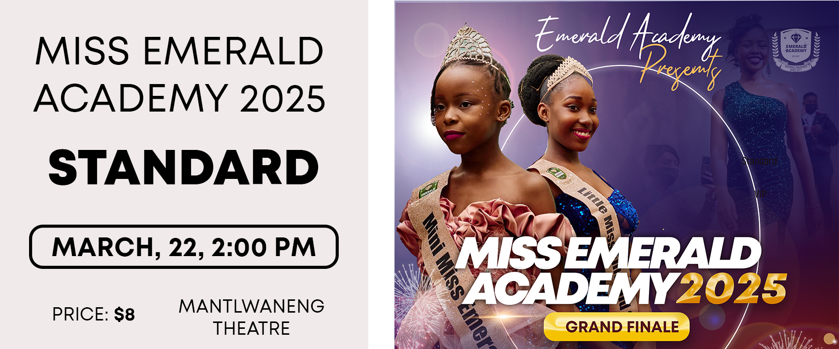 Miss Emerald Academy 2026 Ticket