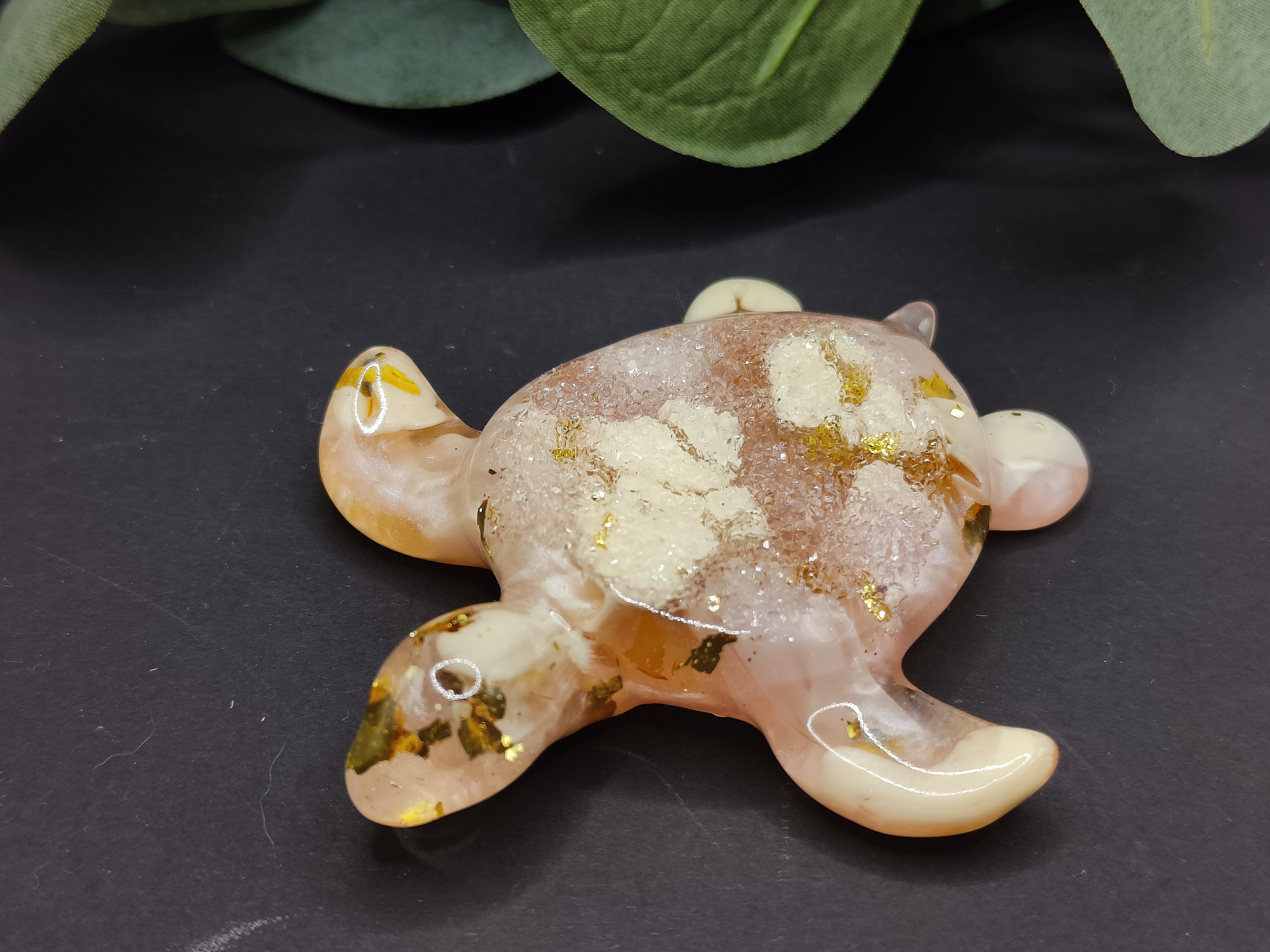 Schildkröte mit Kristallrücken