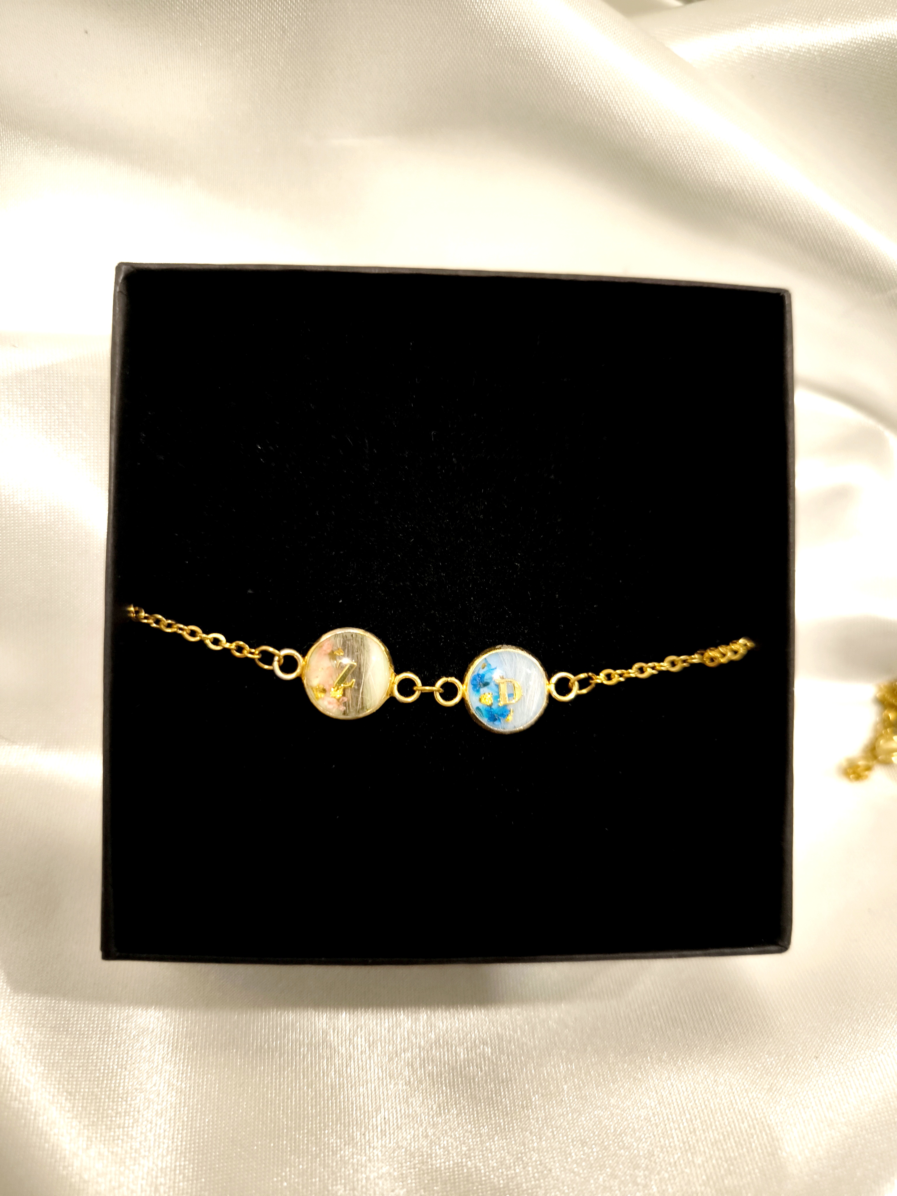 Armband 2 Plättchen 10mm