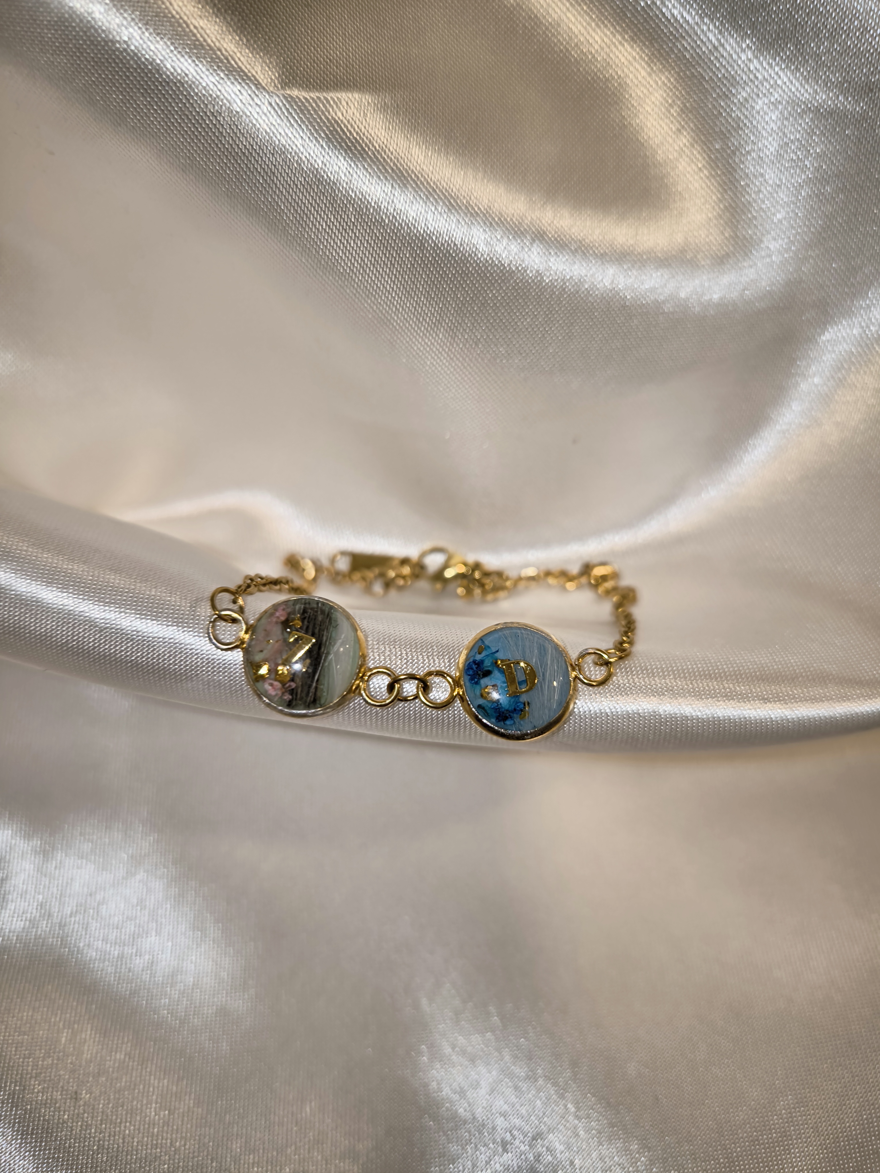 Armband 2 Plättchen 10mm