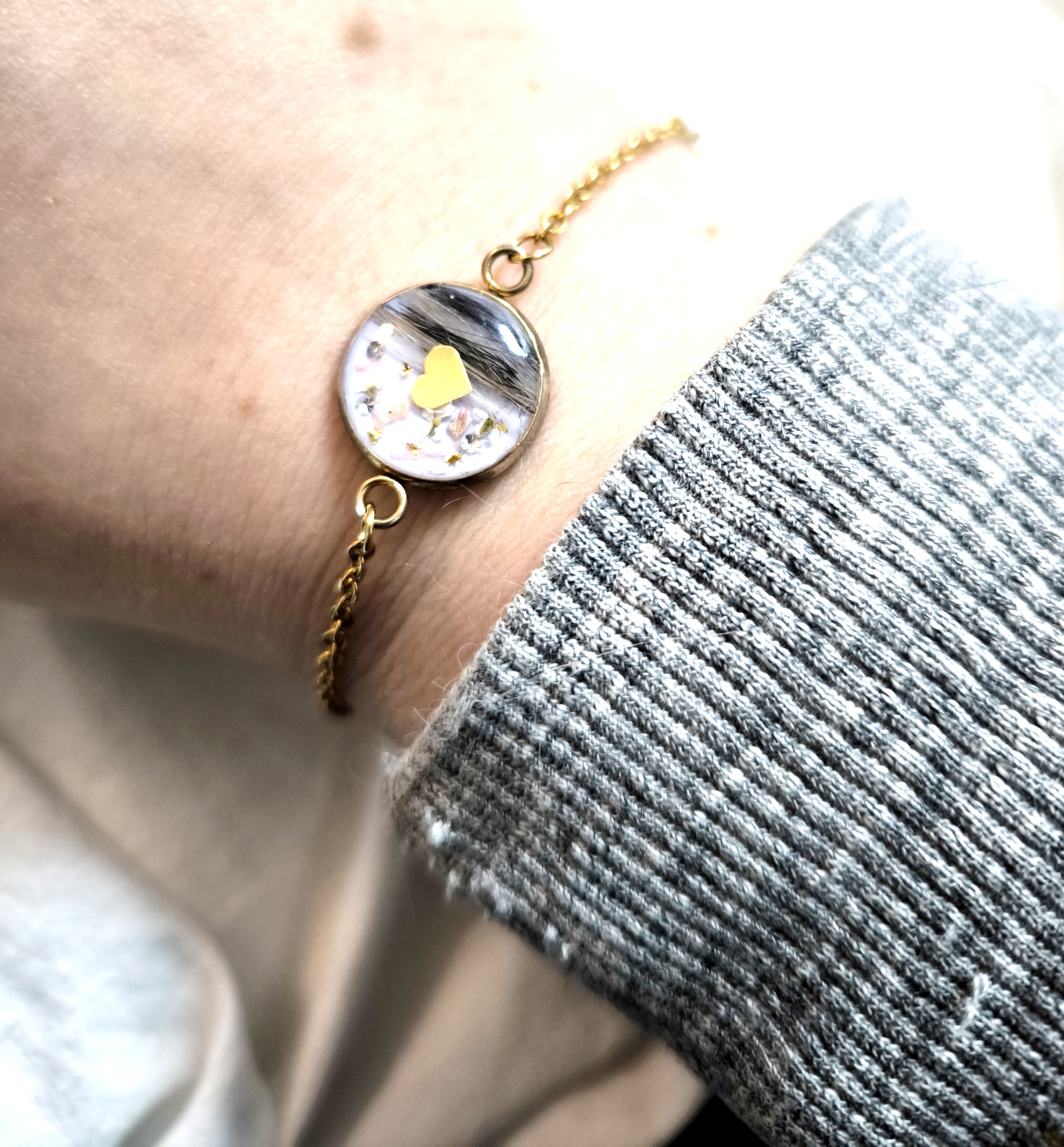 Armband 1 Plättchen 14mm