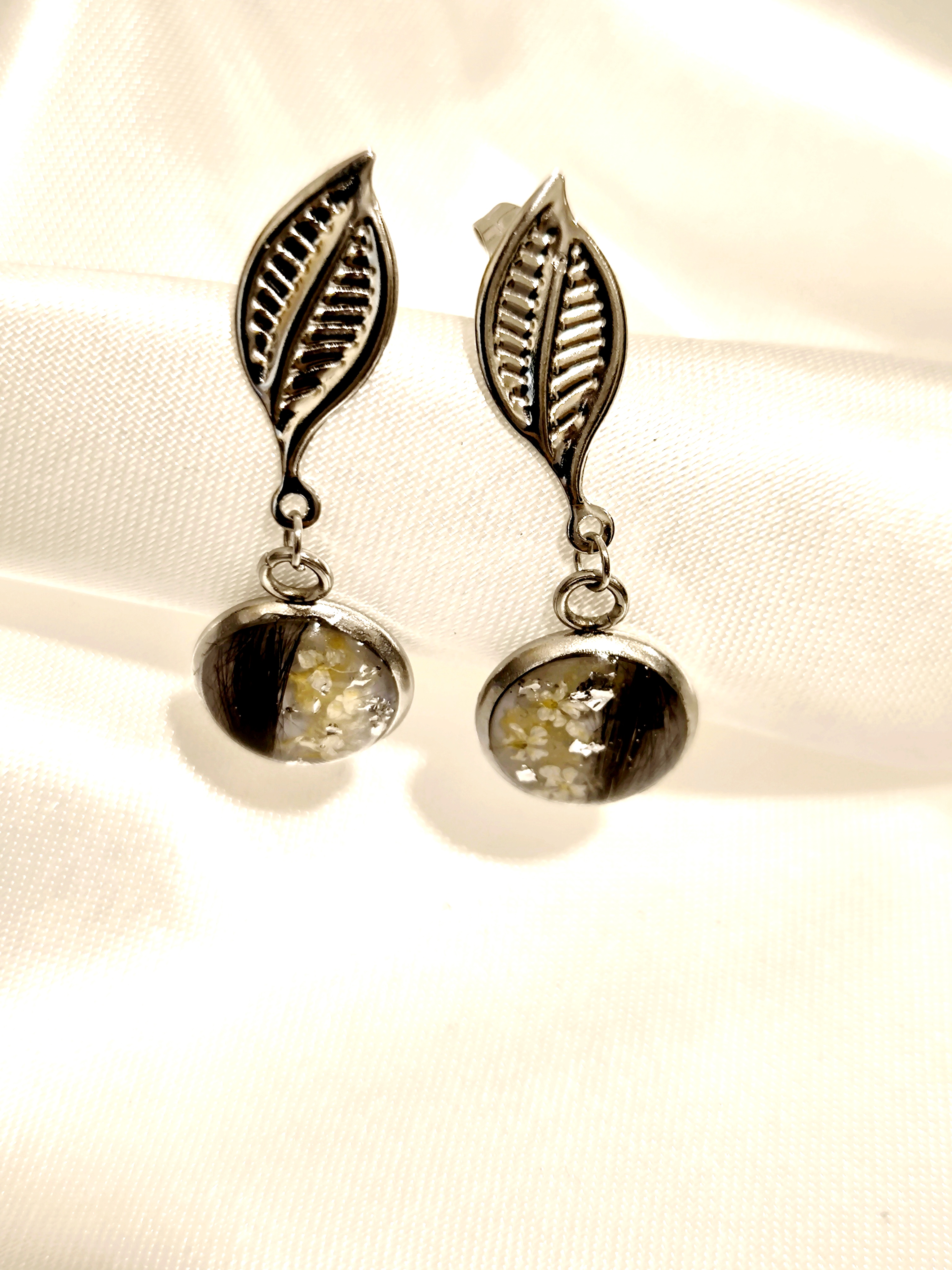 Ohrring Blatt Stecker