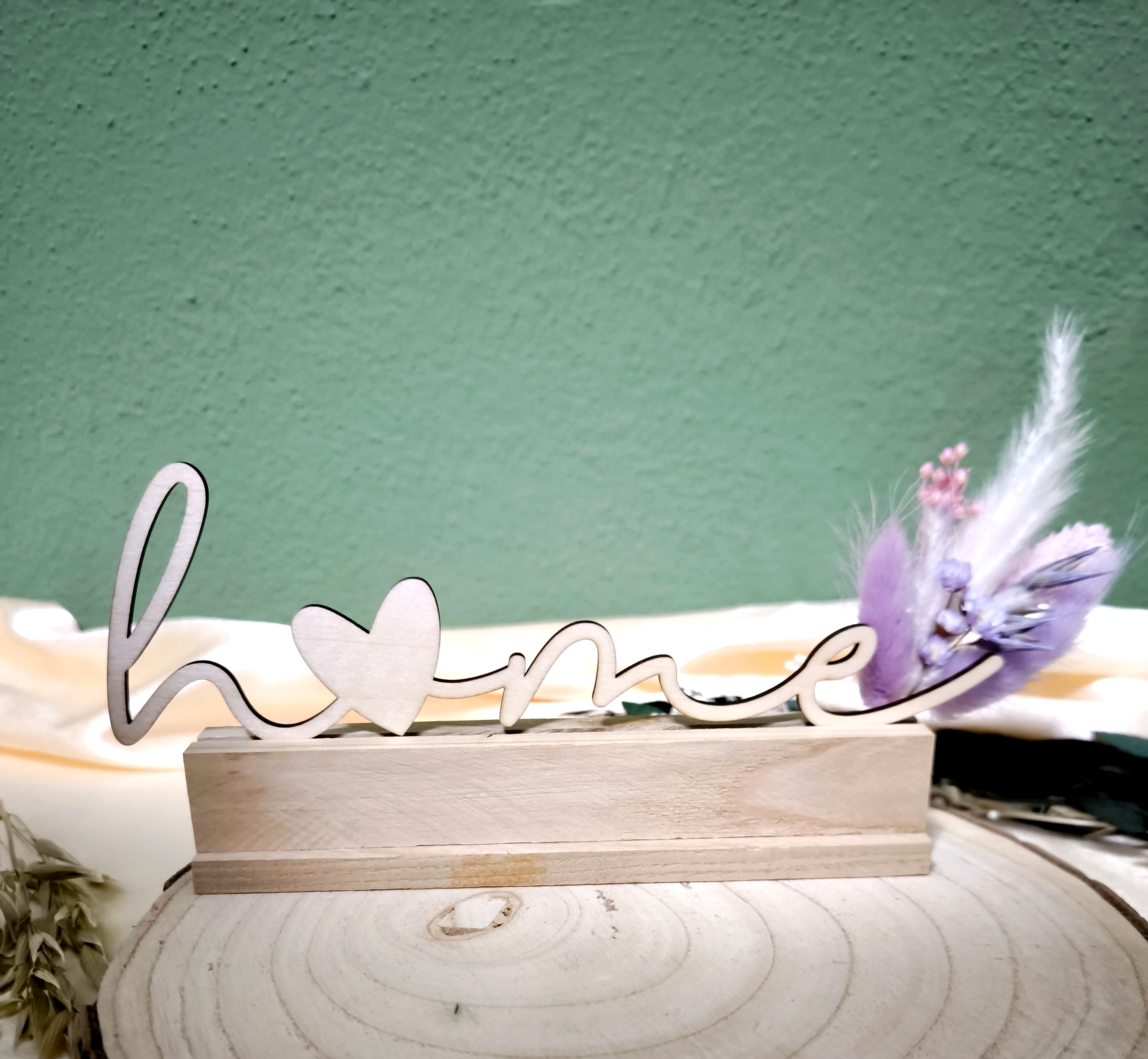 Schriftzug auf Klötzchen