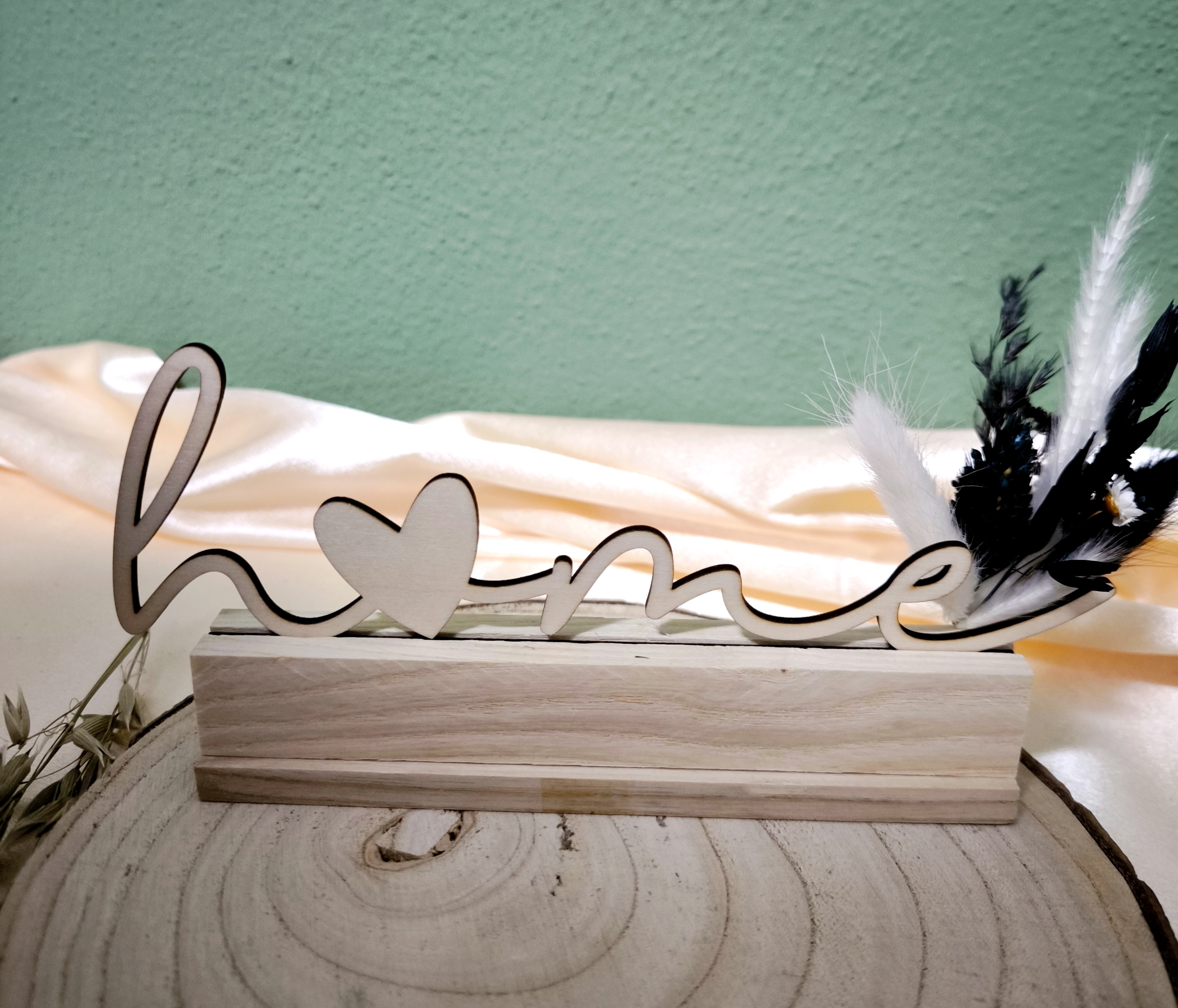 Schriftzug auf Klötzchen