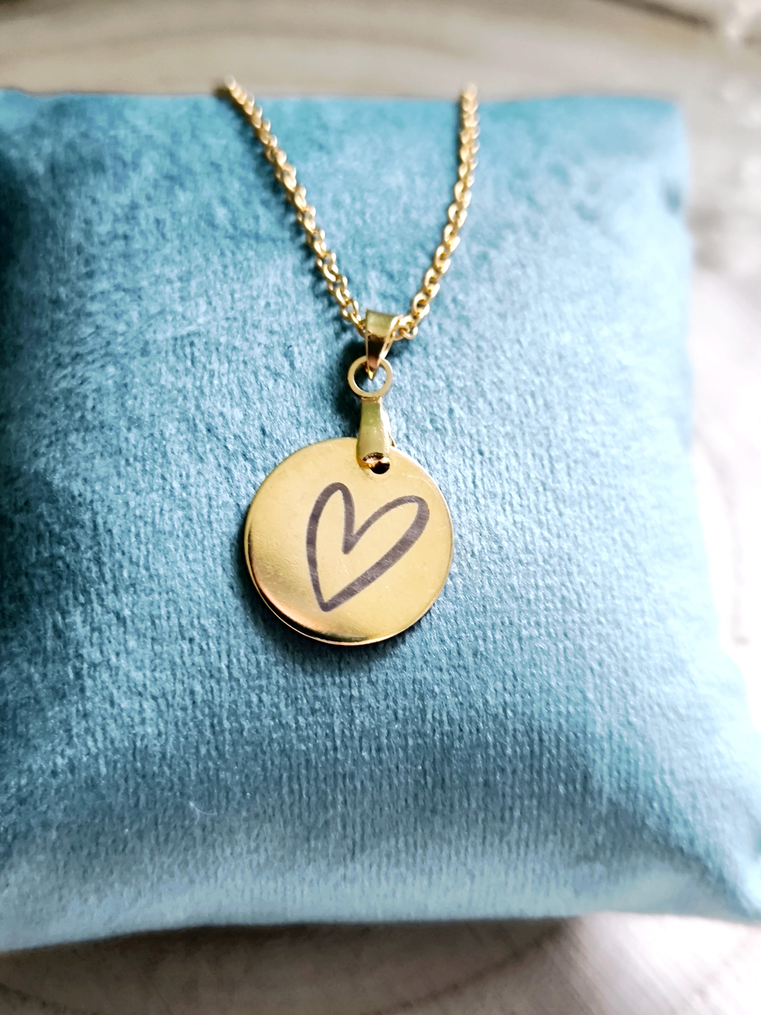 Heart Kette mit Anfangsbuchstaben