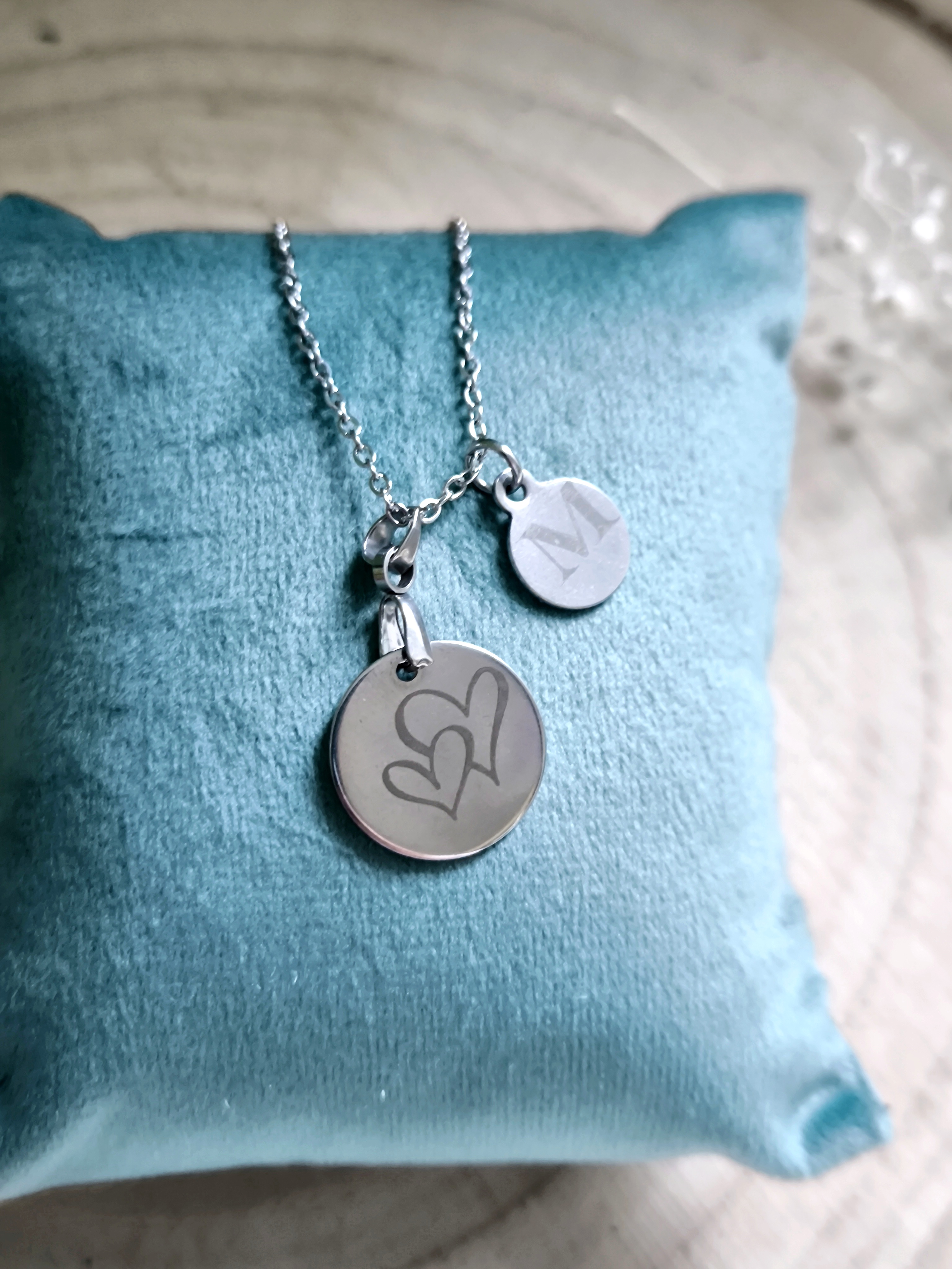 Heart Kette mit Anfangsbuchstaben