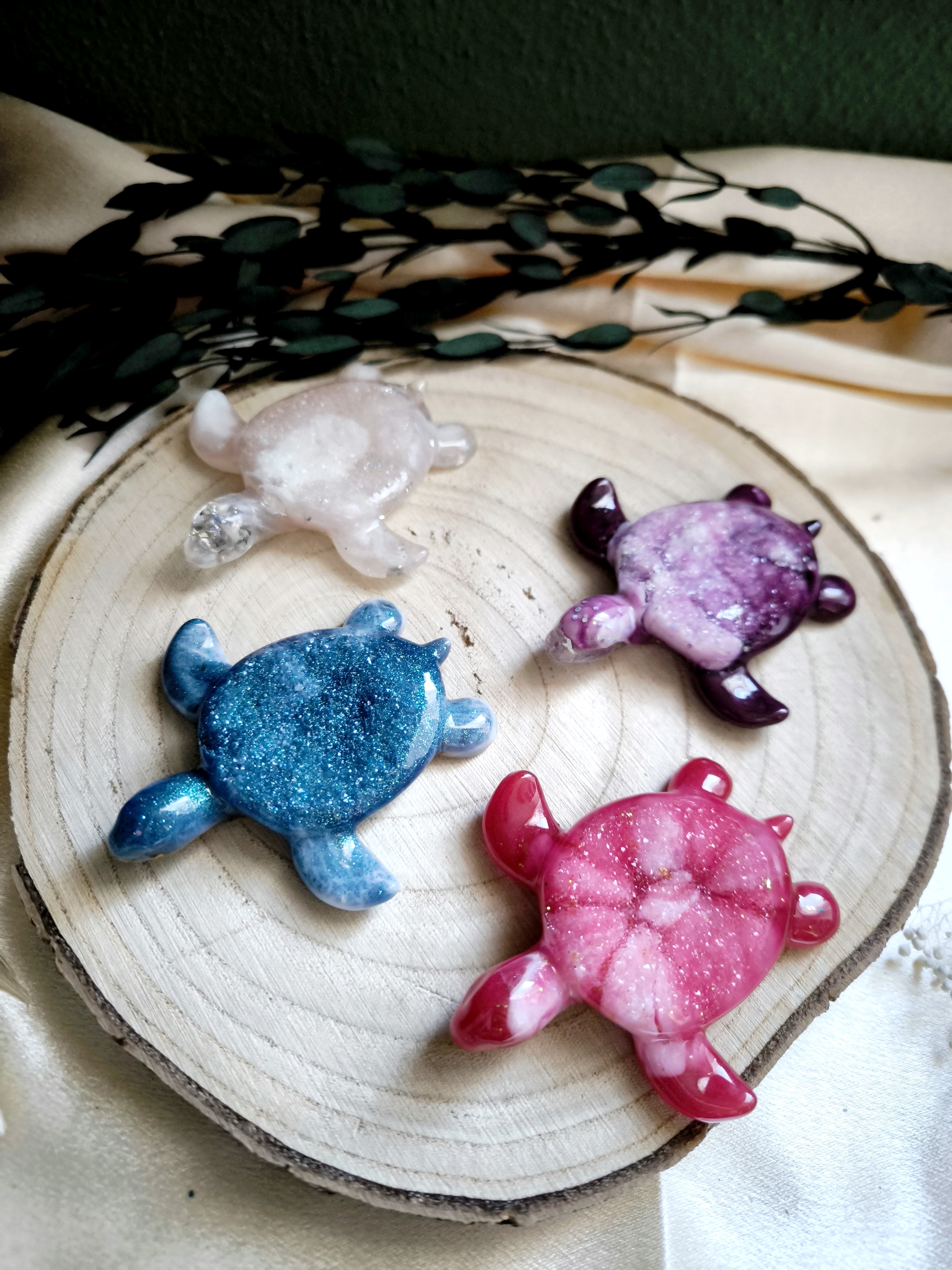 Schildkröte mit Kristallrücken