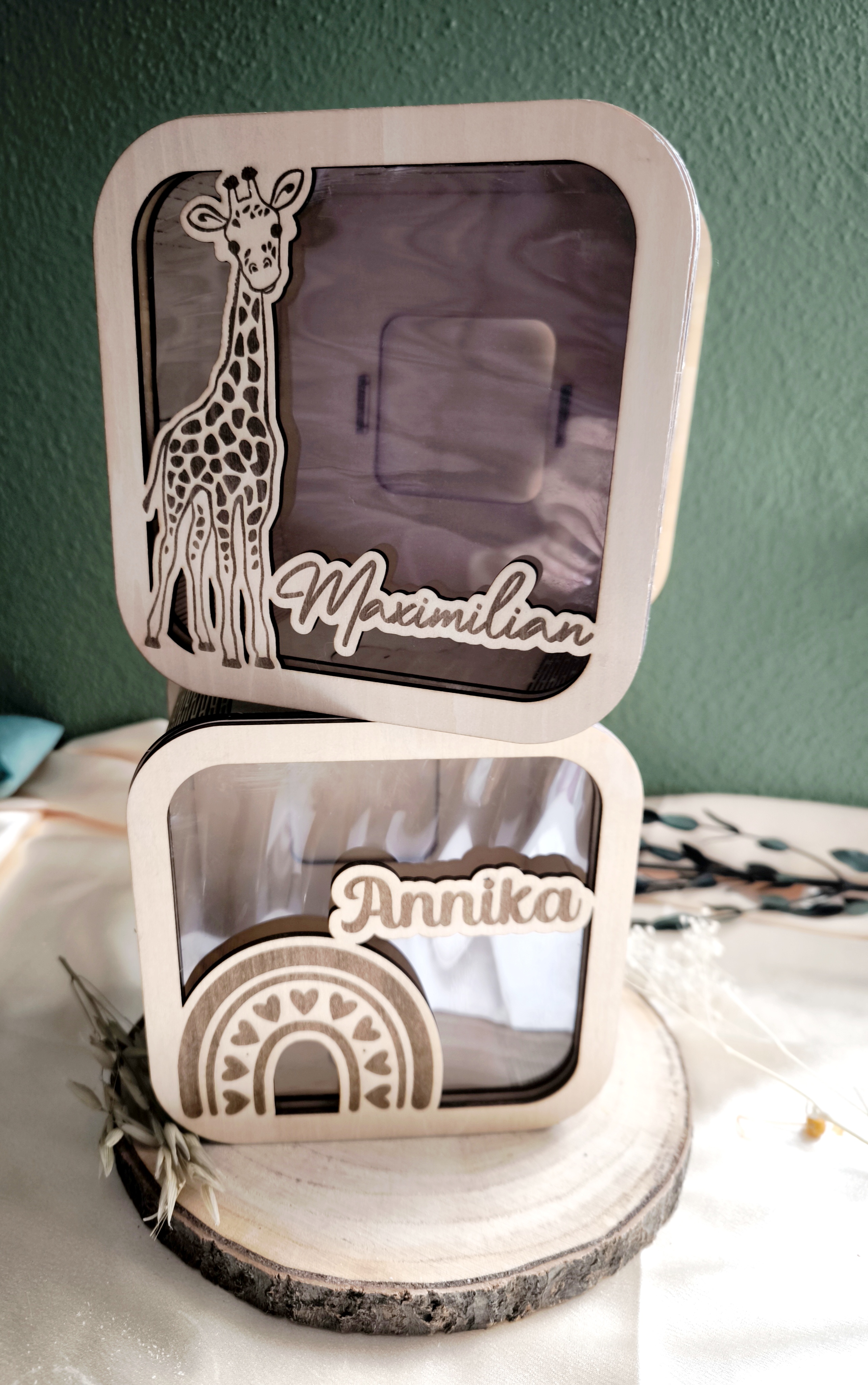 Kinderspardose mit Motiv und Namen