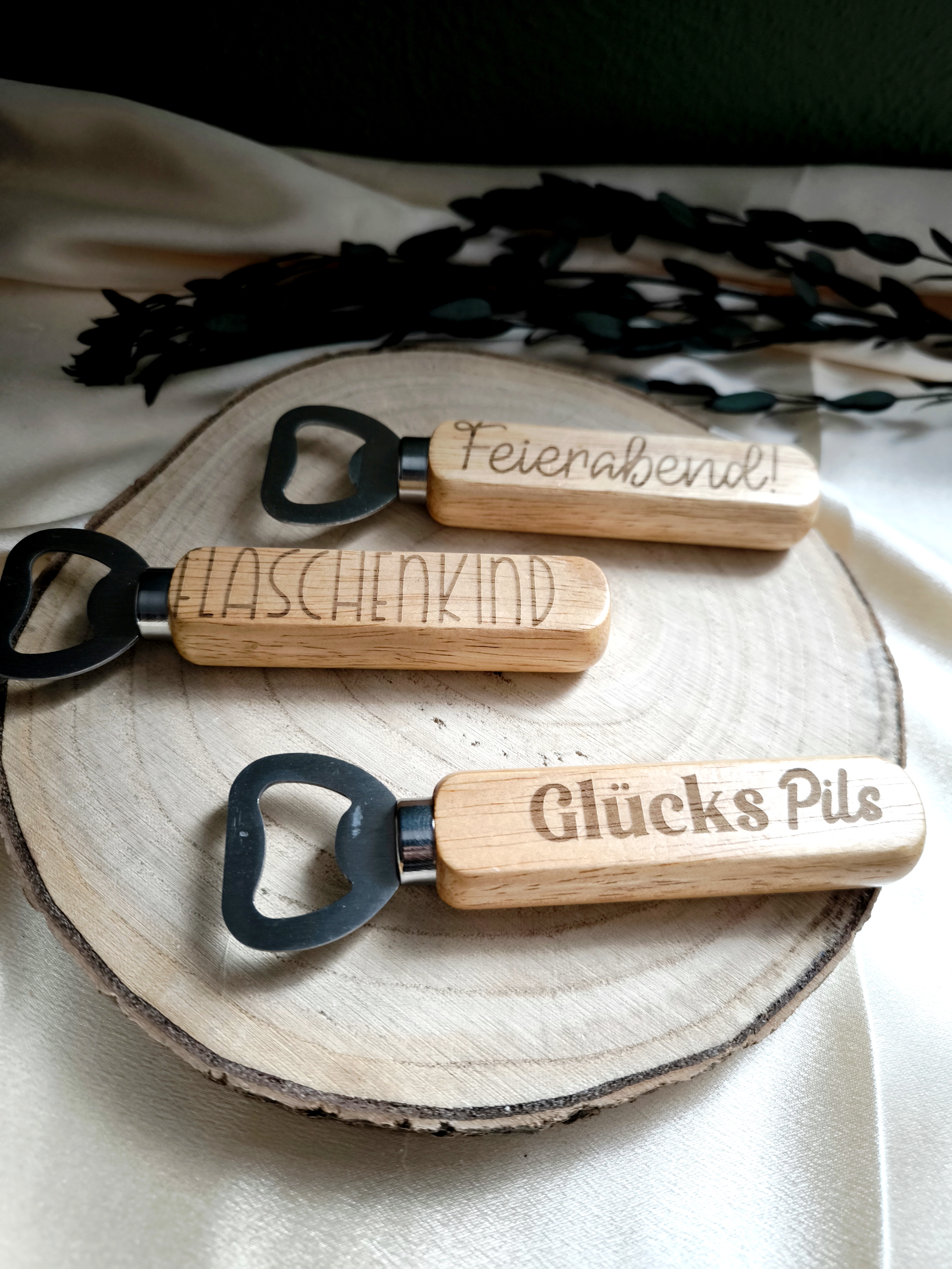 Flaschenöffner aus Holz