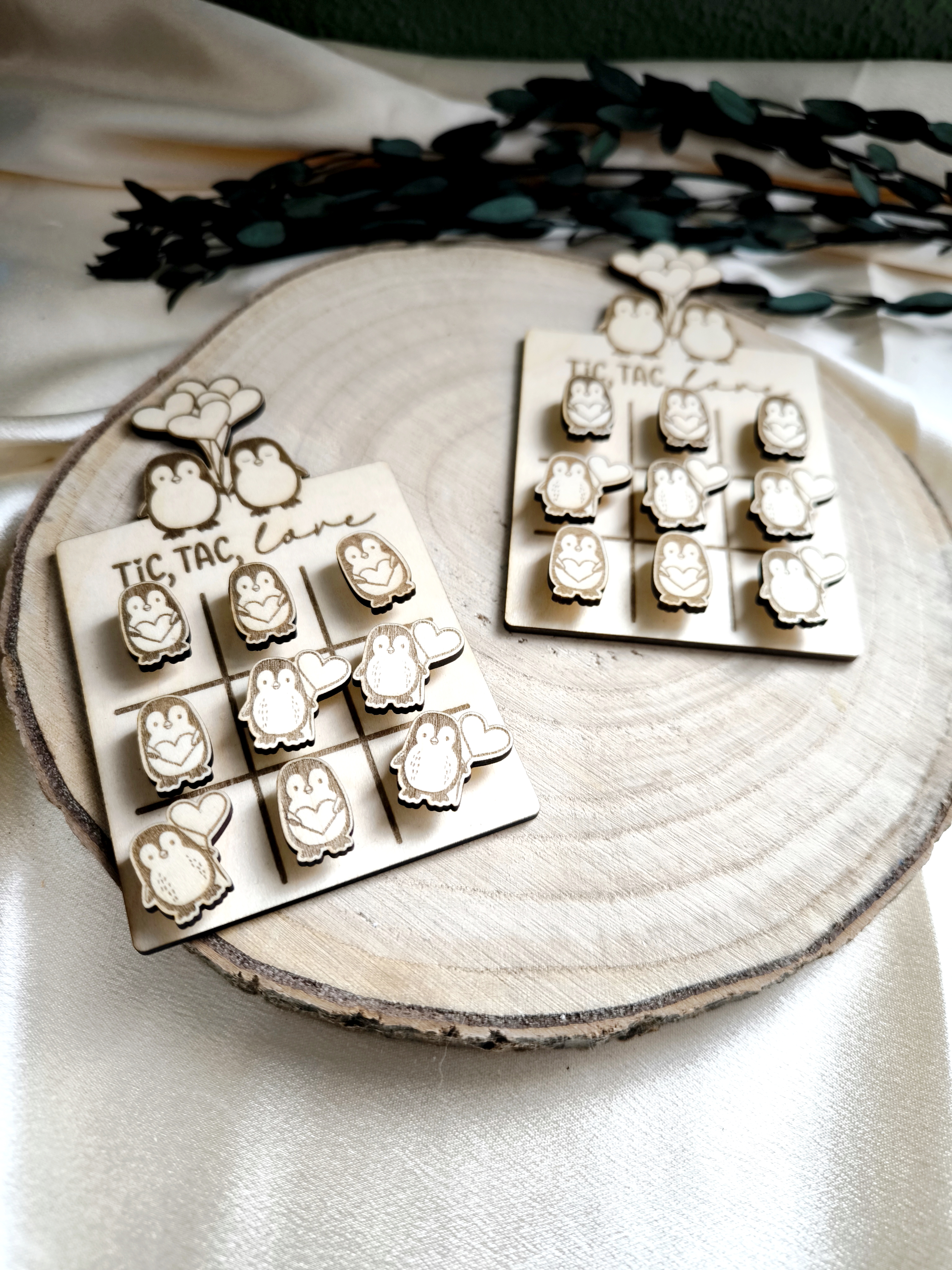 Tic Tac Toe Spiel Pinguin