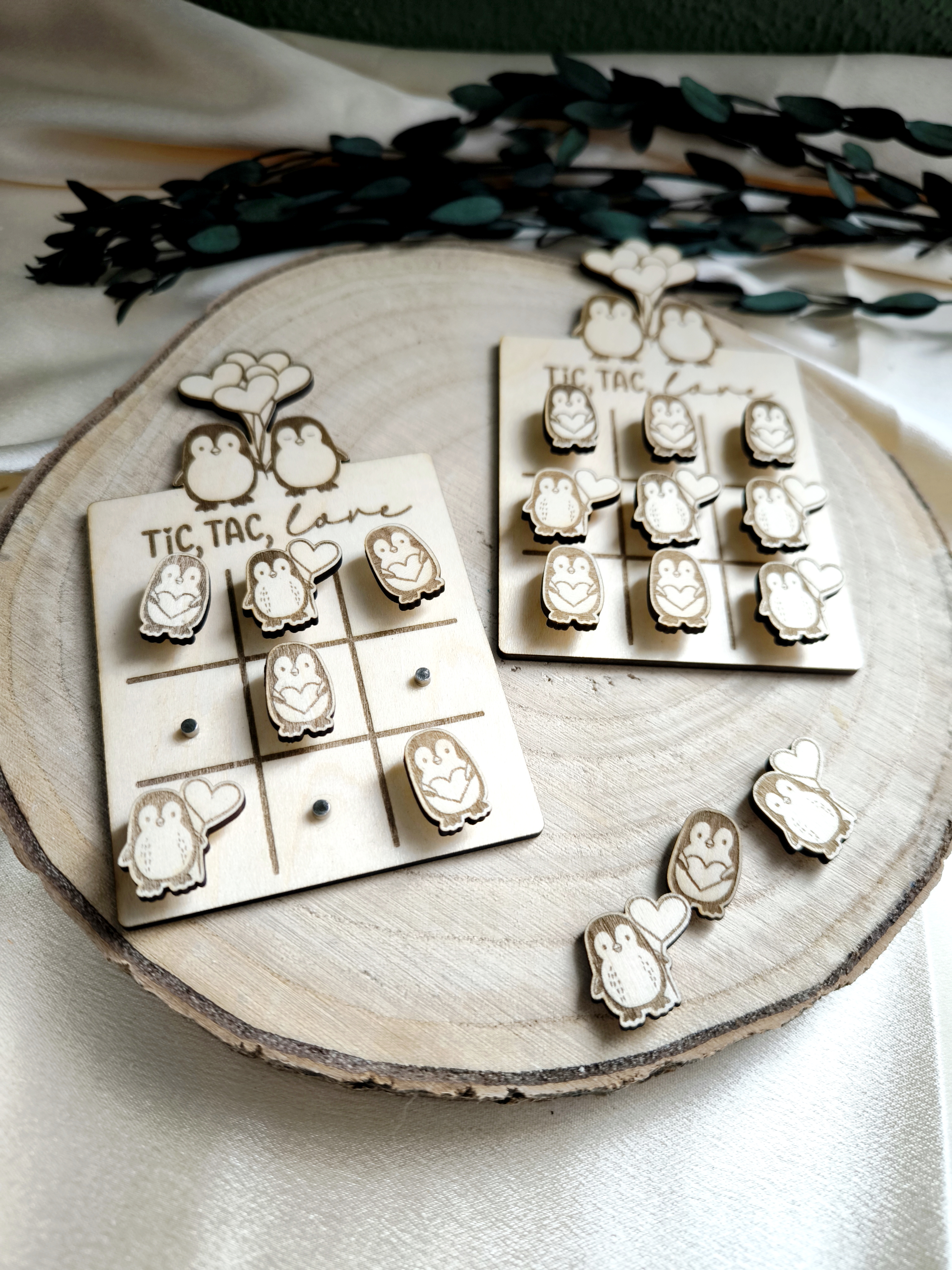 Tic Tac Toe Spiel Pinguin