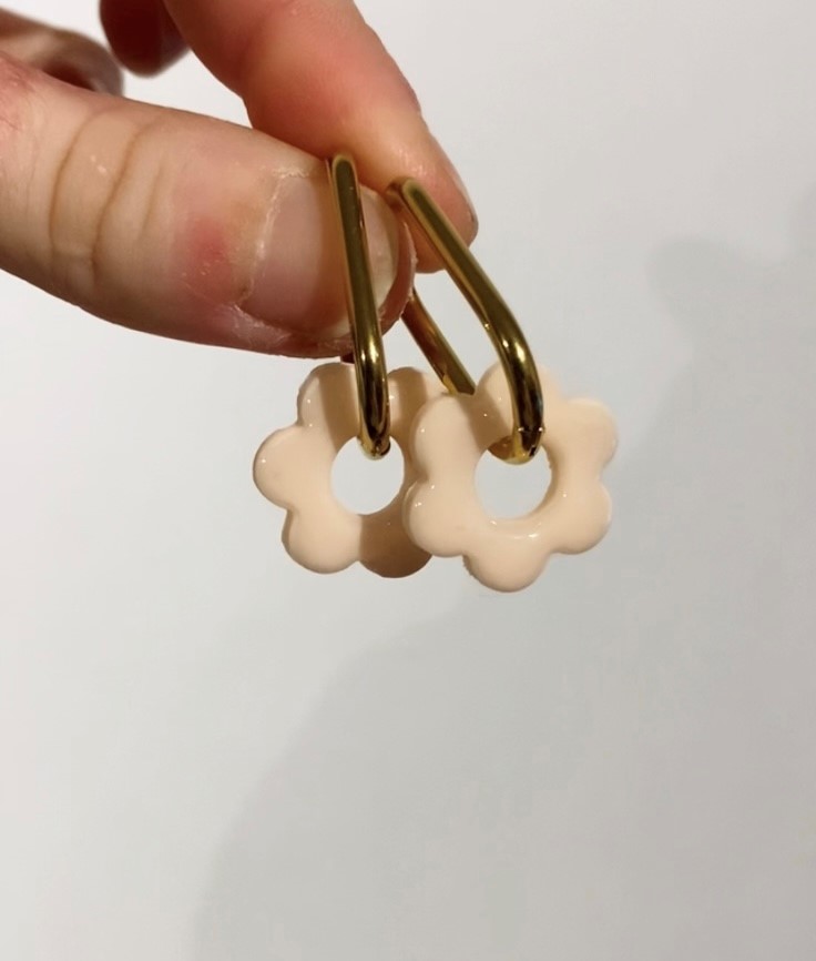 Les fleurs 6 pétales - Couleur Chair