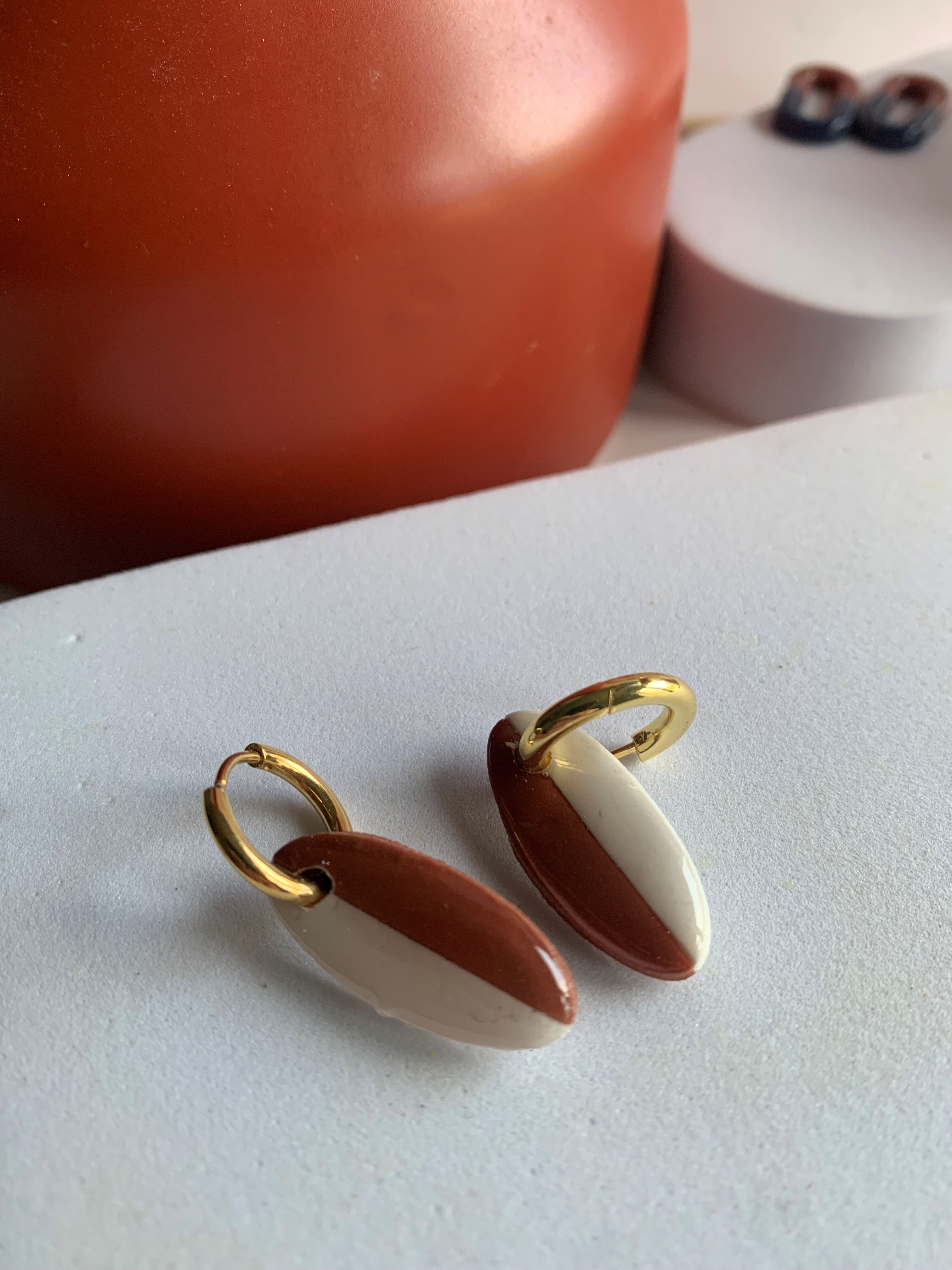 Les ovales Creme / Terracotta