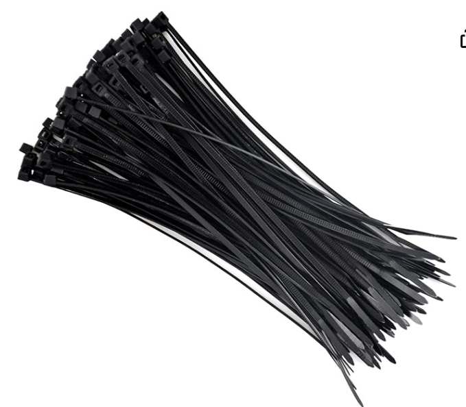 ATTACHES NOIR 4.8X200MM