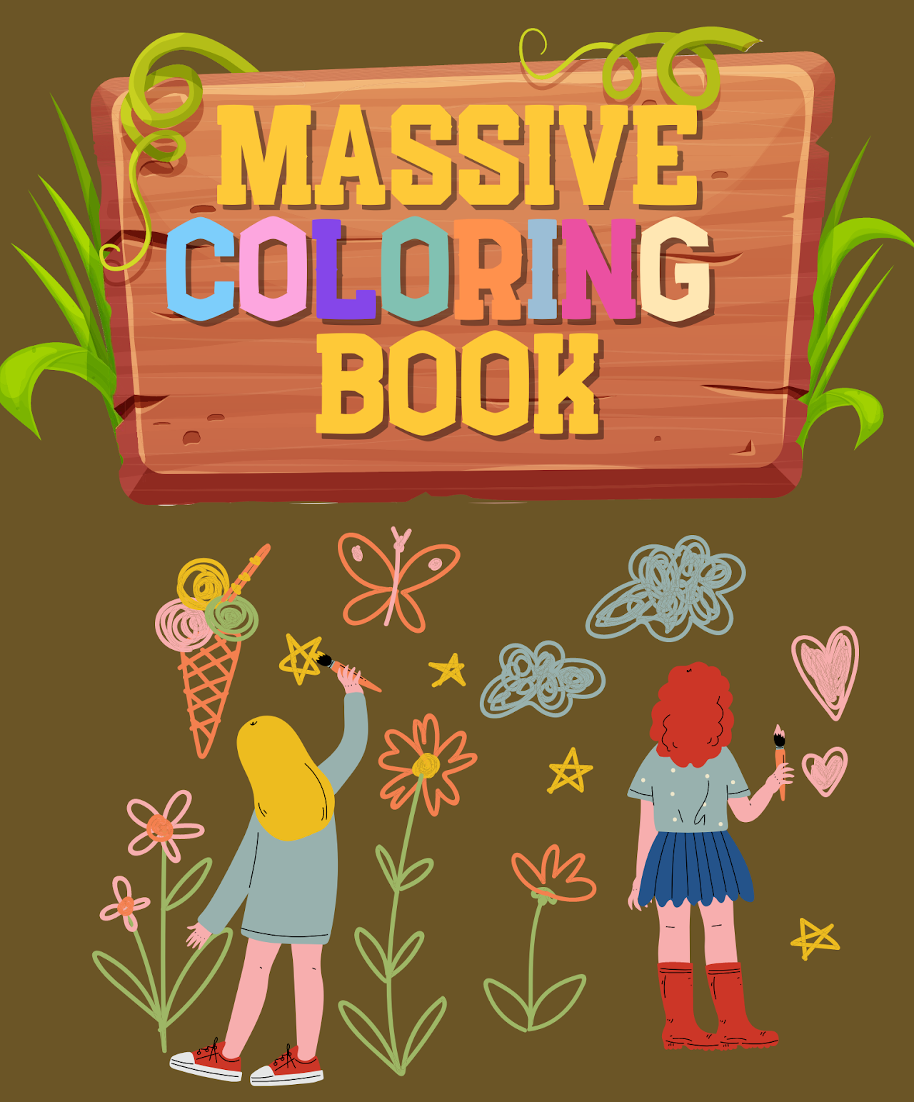 Massive Coloring Book (CLICK ON THE HIGHLIGTED DESCRIPTION LINK BELOW TO PUCHASE)