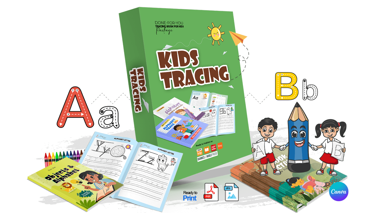 Kids Tracing Kit (CLICK ON THE HIGHLIGTED DESCRIPTION LINK BELOW TO PUCHASE)
