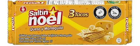 GALLETA SALTIN NOEL 3 TACOS QUESO-MANTEQUILLA 24/300 GR