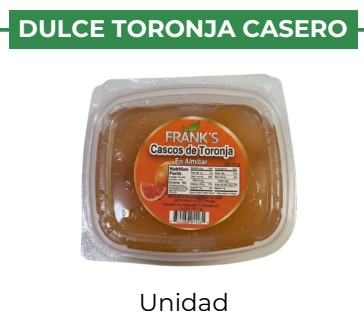 DULCE TORONJA CASERO - FRANK'S - unit