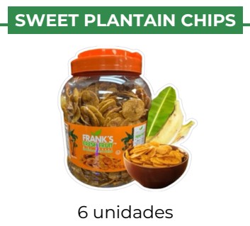 SWEET PLANTAIN CHIPS - FRANK'S - 6 units