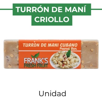 TURRON DE MANI CRIOLLO - FRANK'S - unit