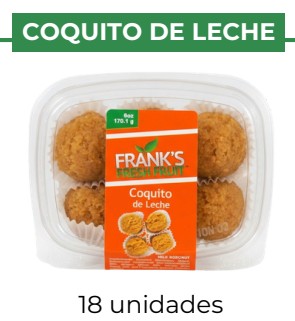 COQUITO DE LECHE - FRANK'S - 18 units