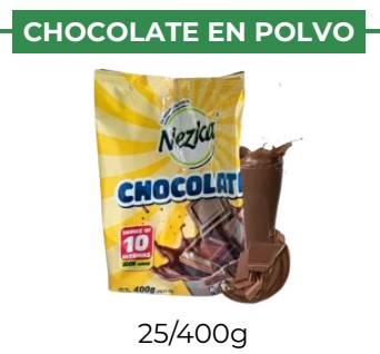 CHOCOLATE EN POLVO - NEZKA - 25/400 g
