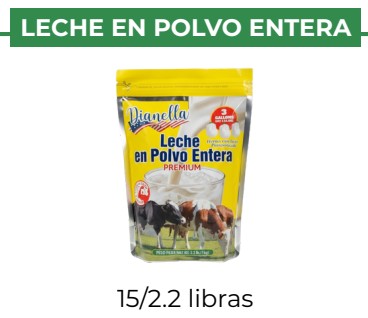 LECHE EN POLVO ENTERA - DIANELLA - 15/2.2 lb