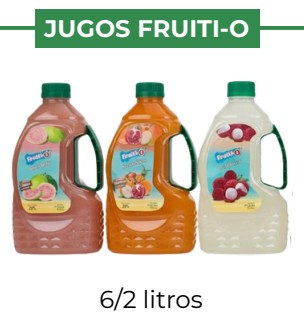 GUAVA, MIXED FRUIT, LYCHEE JUICE- FRUITI O - 6/2 lt