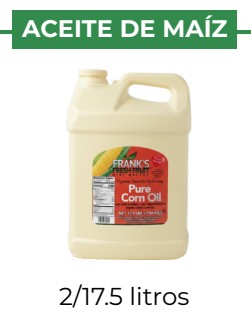 ACEITE DE MAIZ - FRANK'S - 2/17.5 lt