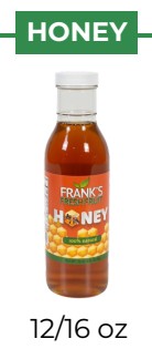 HONEY - FRANK'S - 12/16 oz