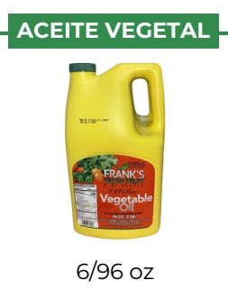 ACEITE VEGETAL - FRANK'S - 6/96 oz