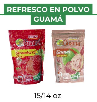 REFRESCO EN POLVO - GUAMÁ -15/14 oz