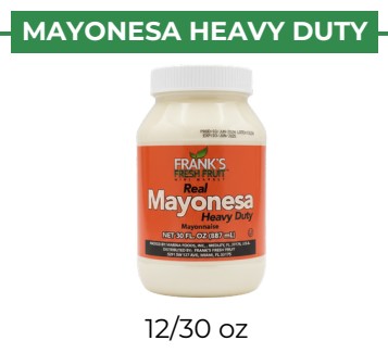 MAYONESA HEAVY DUTY - FRANK'S - 12/30 oz