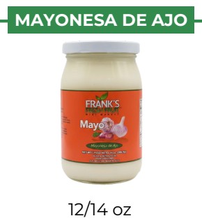 MAYONESA DE AJO - FRANK'S - 12/14 oz