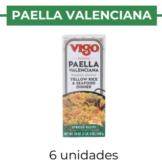 PAELLA VALENCIANA - VIGO - 6 units