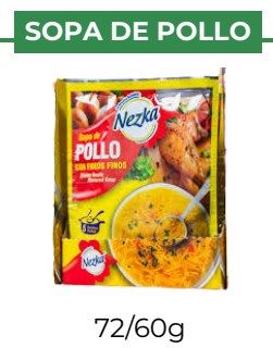 SOPA DE POLLO - NEZKA - 72/60 g