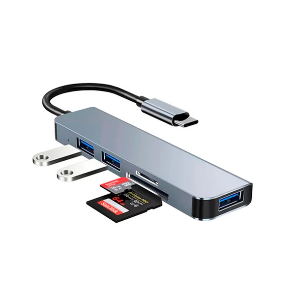 ADAPTADOR 5 EN 1 TIPO-C BYL-2103T