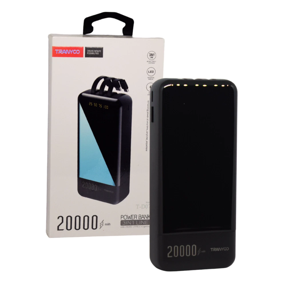 CARGADOR PORTATIL 3 EN 1 TRANYOO MAH T-D07