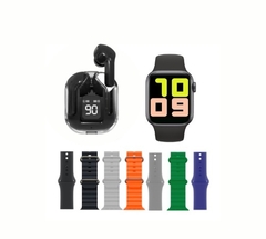 SMARTWATCH + AURICULAR TWS + 7 MALLAS ZT22 ULTRA3