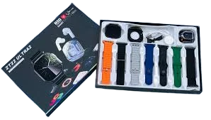SMARTWATCH + AURICULAR TWS + 7 MALLAS ZT22 ULTRA3