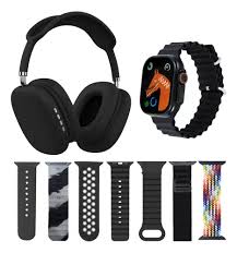 SMART WATCH + AURICULAR VINCHA BTG + 7 MALLAS P9 ULTRA3