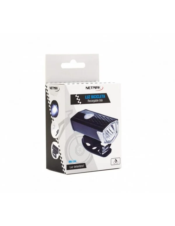 LUZ BICICLETA RECARGABLE DELANTERA NETMAK