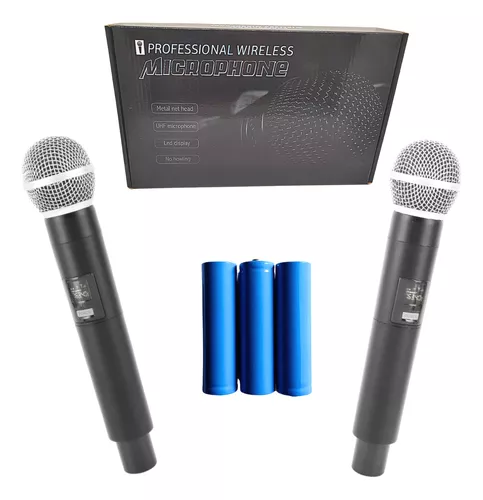 MICROFONO X2 INALAMBRICO RECARGABLE - GE5-2 