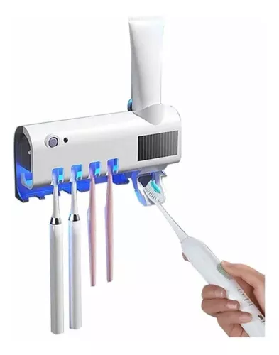 SOPORTE PARA CEPILLO DE DIENTES Y DESINFECTA A BOTON - BW-YS01