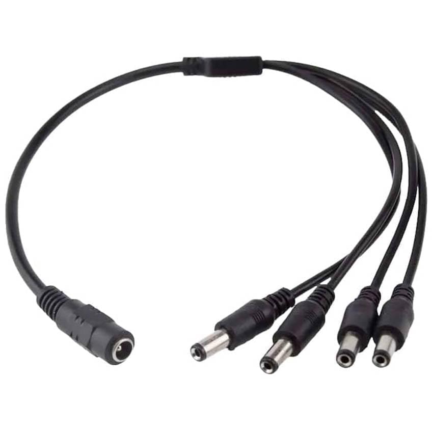 CABLE PULPO DC 1 HEMBRA 4 MACHOS PARA CAMARAS