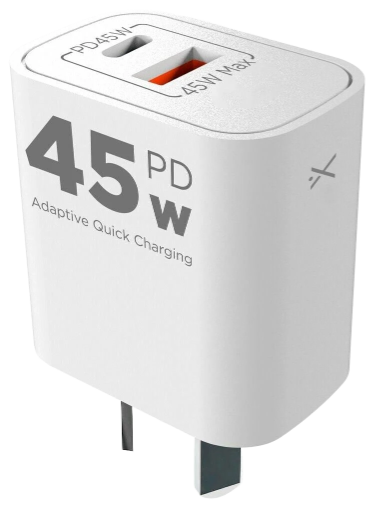 CARGADOR CEL CABEZAL SIN CABLE (USB C+ USB A)