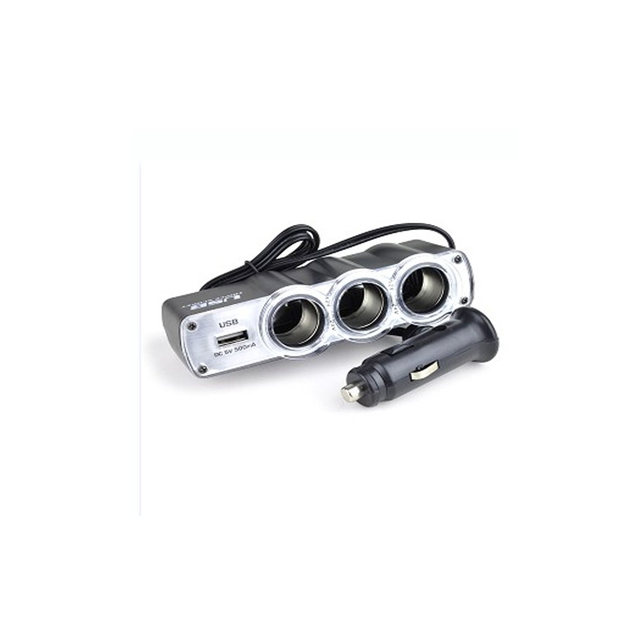 TRIPLE ENCENDEDOR + 1 PUERTO USB WF0120