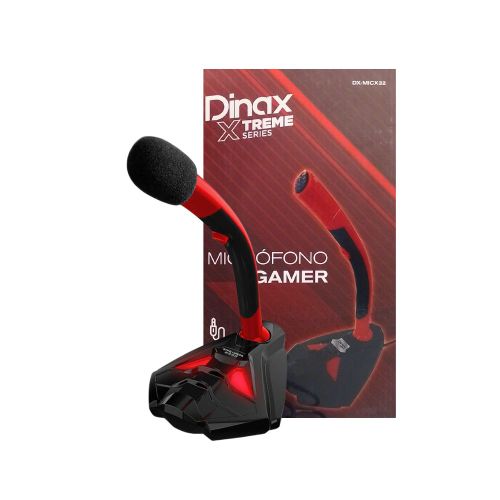 MICROFONO GAMER DINAX ROJO DINAX DX-MICX32