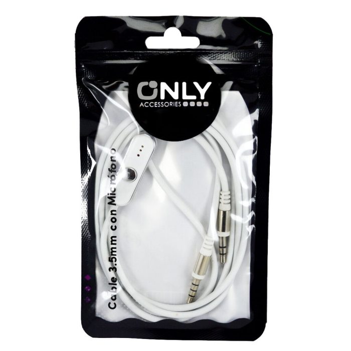 CABLE AUX 3.5 DE 4 SECCIONES A 3 SECCIONES CON CONTROL DE MIC