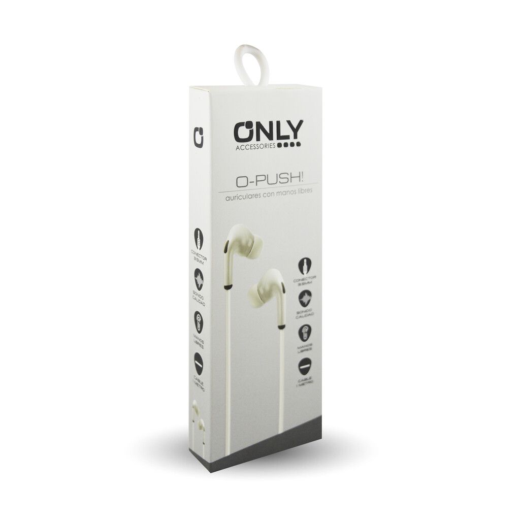 AURICULARES ONLY O-PUSH BLANCO